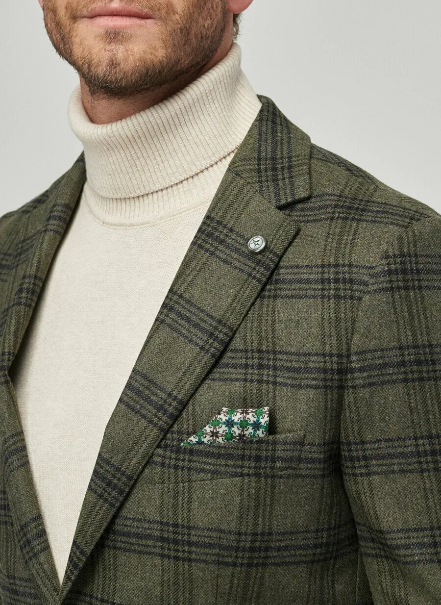 16878 Khaki Slim Fit Jacket