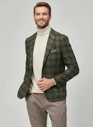 16878 Khaki Slim Fit Jacket