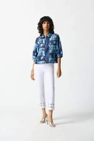 Abstract Jacquard Boxy Jacket