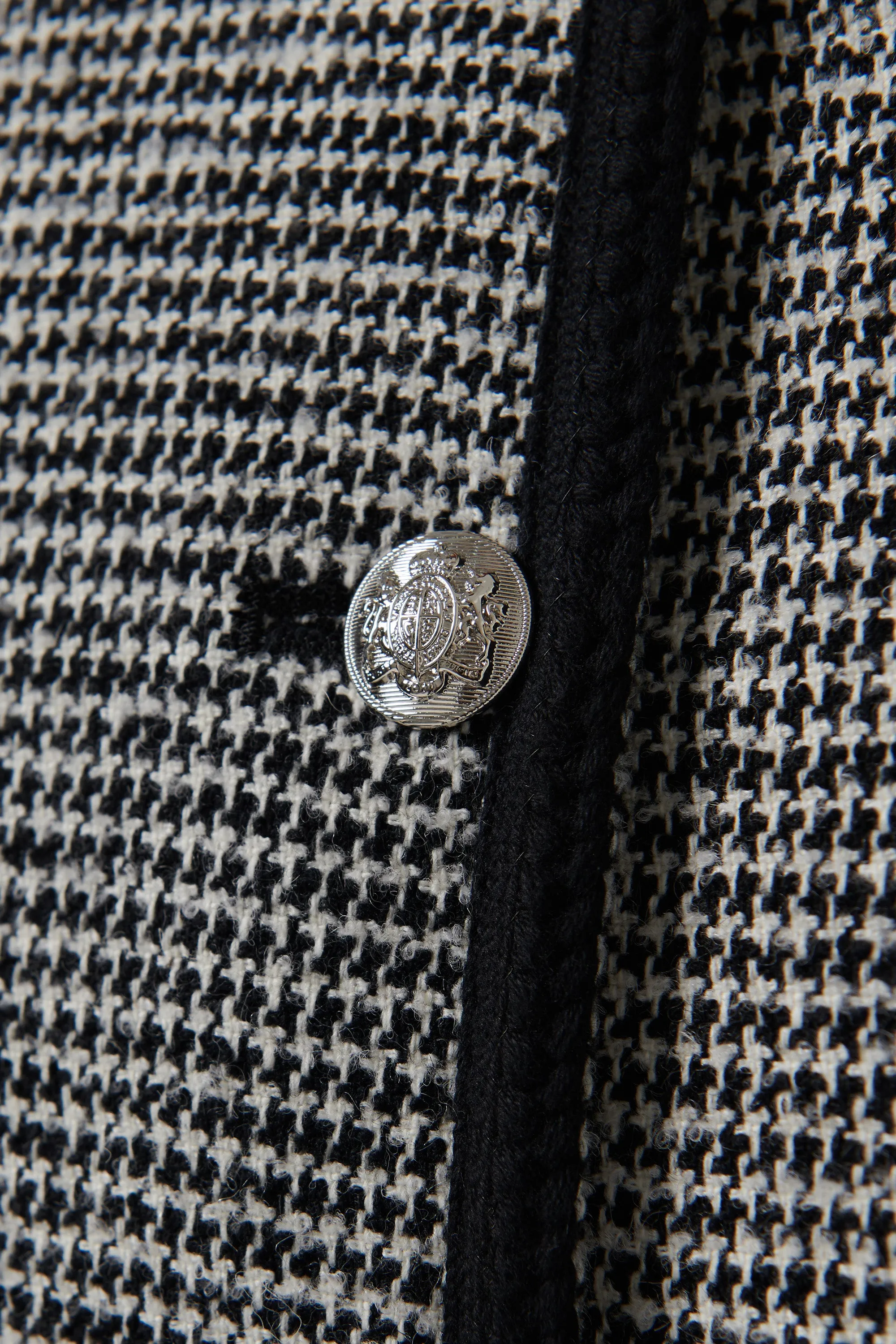 Black Classic Boucle Tweed Jacket