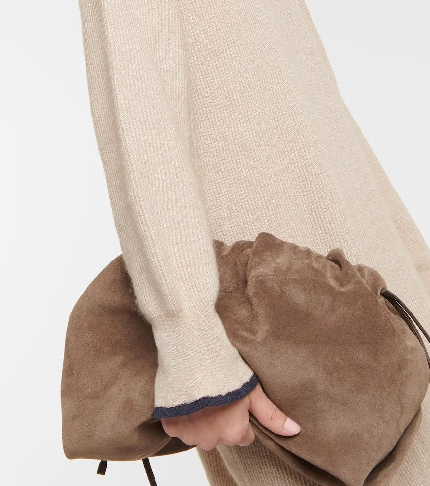 Brunello Cucinelli Alpaca and cotton midi dress