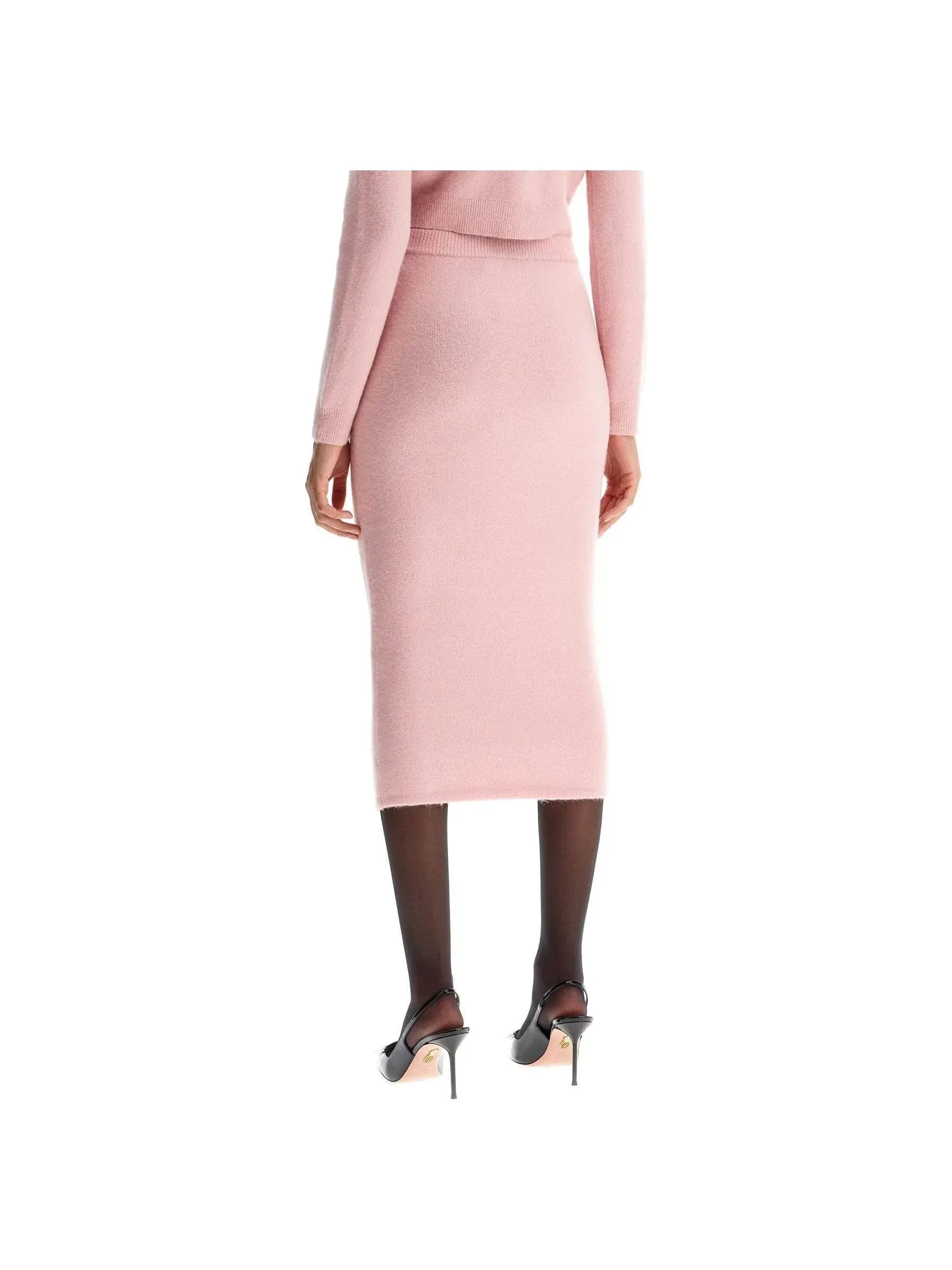 Brushed Knit Crystal Trim Skirt