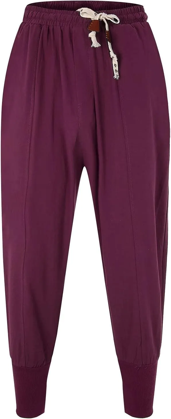 Cargo Pants for Men Relaxed Fit Pants Drawstring Sports Trousers Men's Casual Cargo Pants Loose Fit Jogger Sweatpants
