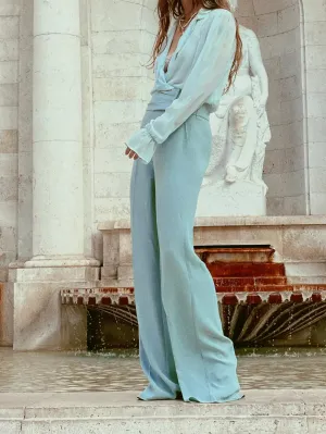 Celine Palazzo Sash Trousers