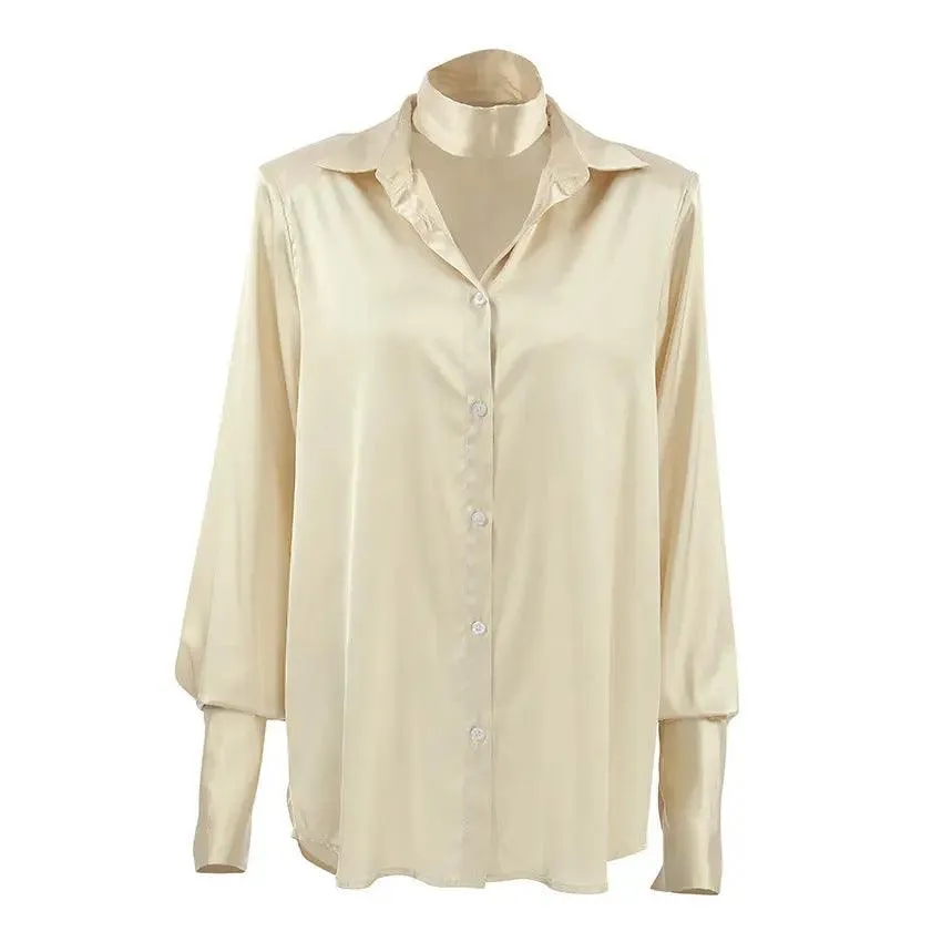 Champagne French Satin Professional Luxury Shirt