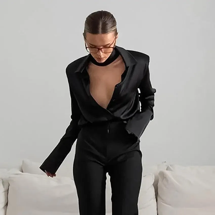 Champagne French Satin Professional Luxury Shirt