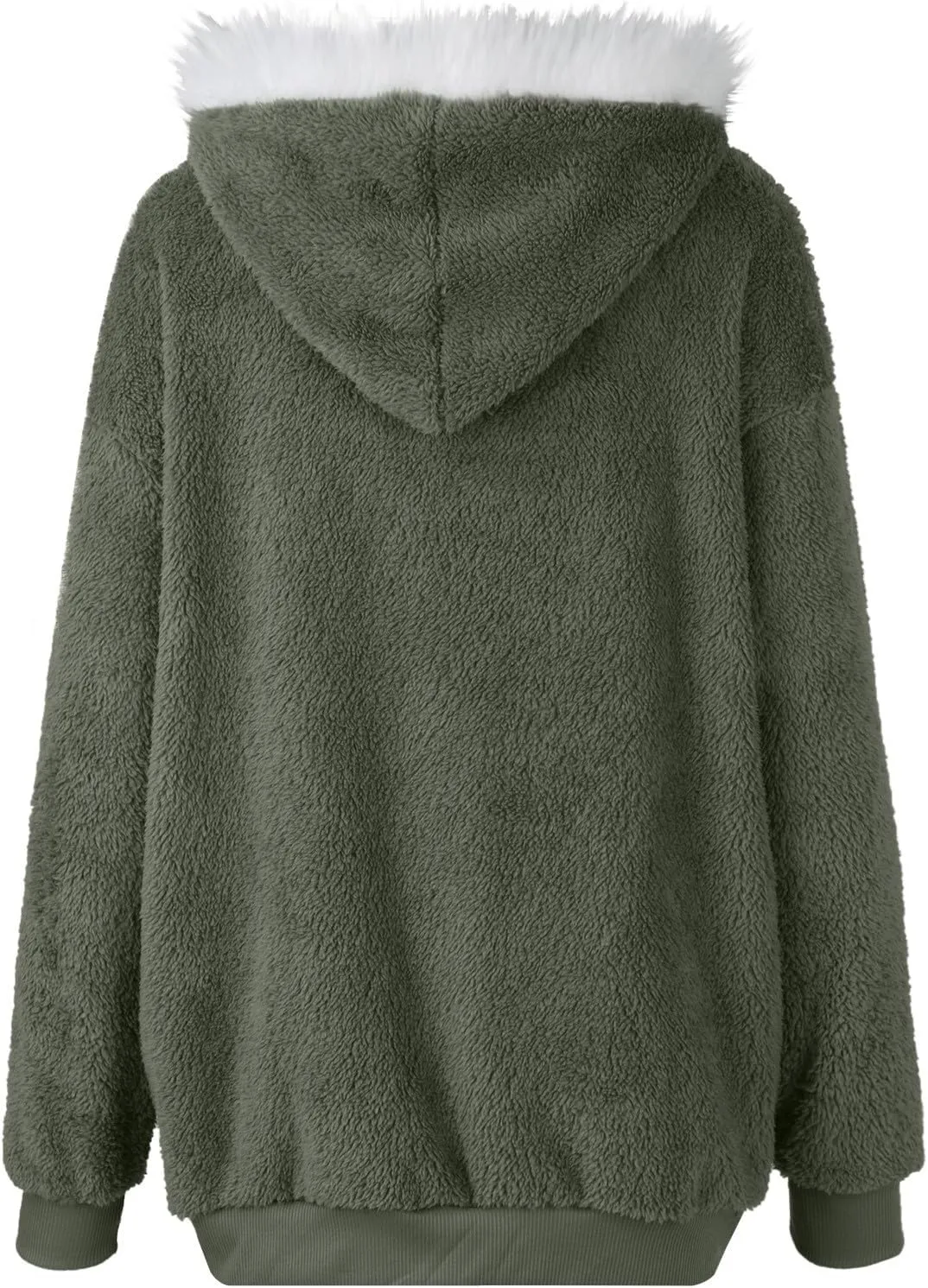 ChicCrate Winter Coats for Women Fleece Sherpa Jacket Fuzzy Hoodie Plush Sweatshirt Long Sleeve Cute Tops Winter Warm Outwear