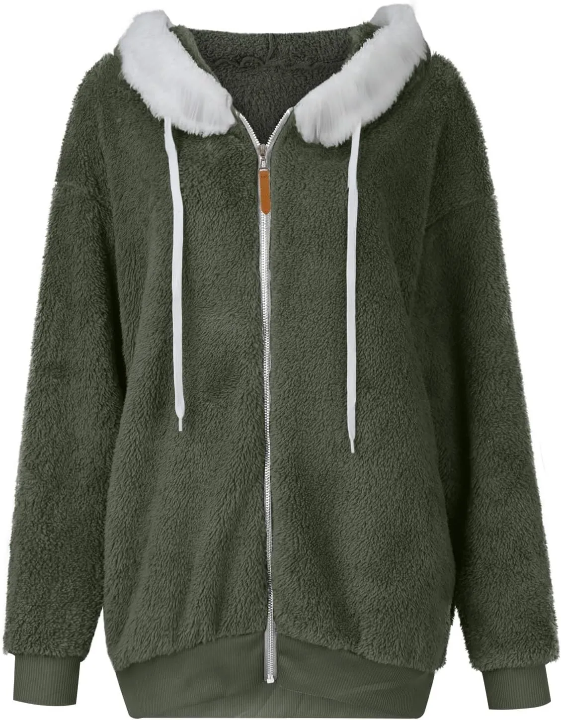 ChicCrate Winter Coats for Women Fleece Sherpa Jacket Fuzzy Hoodie Plush Sweatshirt Long Sleeve Cute Tops Winter Warm Outwear