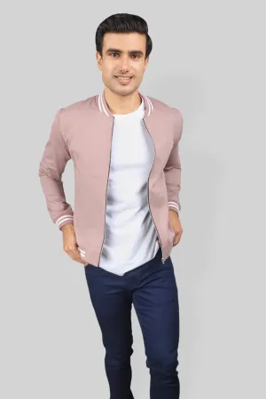 Classic Rose Gold Bomber Jacket for men