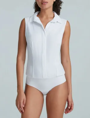 Commando | Classic Sleeveless Button Down Bodysuit