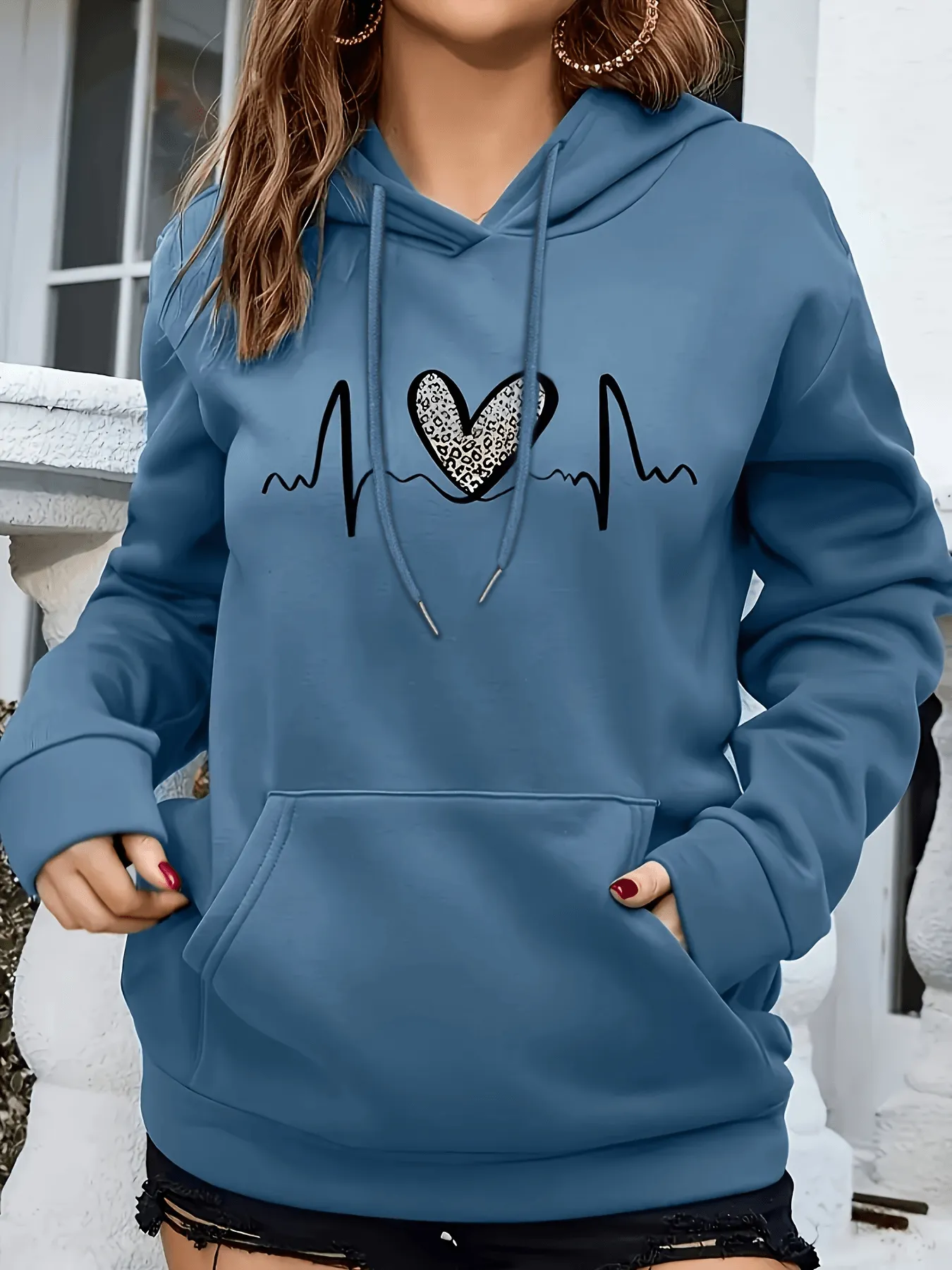 Cozy Fleece-Lined Winter Hoodies With Kangaroo Pocket - 2082