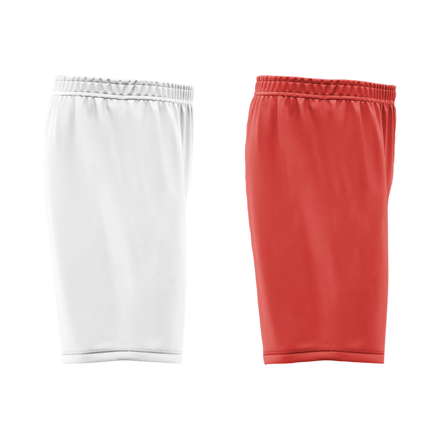 Custom White Red Classic Style Reversible Basketball Uniform Personalized COOLMAX BBJR-D017037