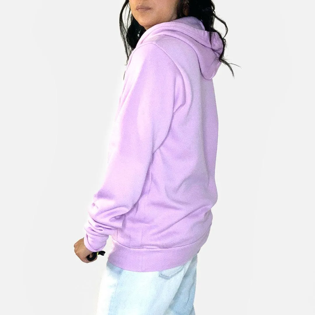 Dean Cozy Pink Hoodie Sweatshirt - Pale Grey Hearts