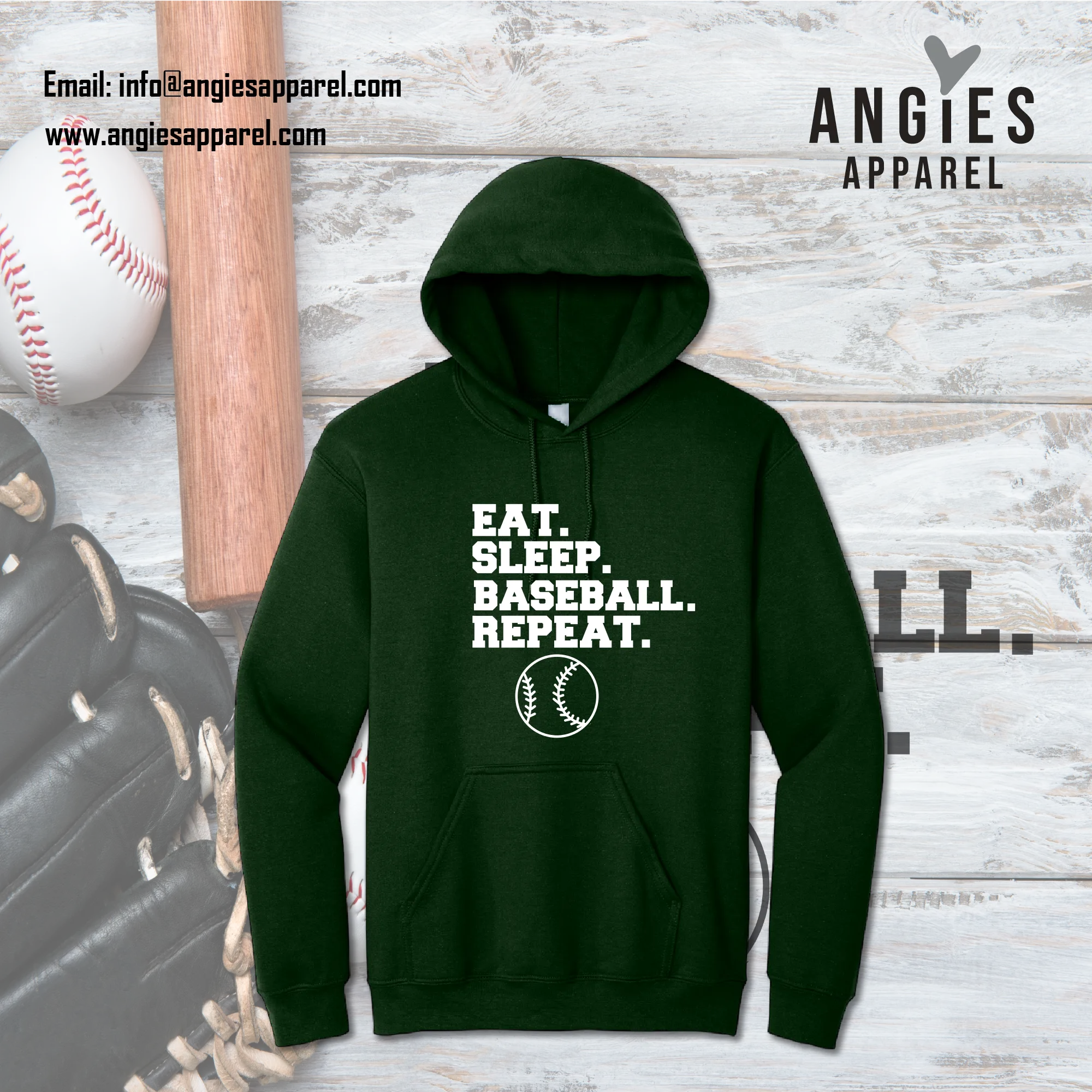 Eat Sleep Baseball Repeat - Plus Size