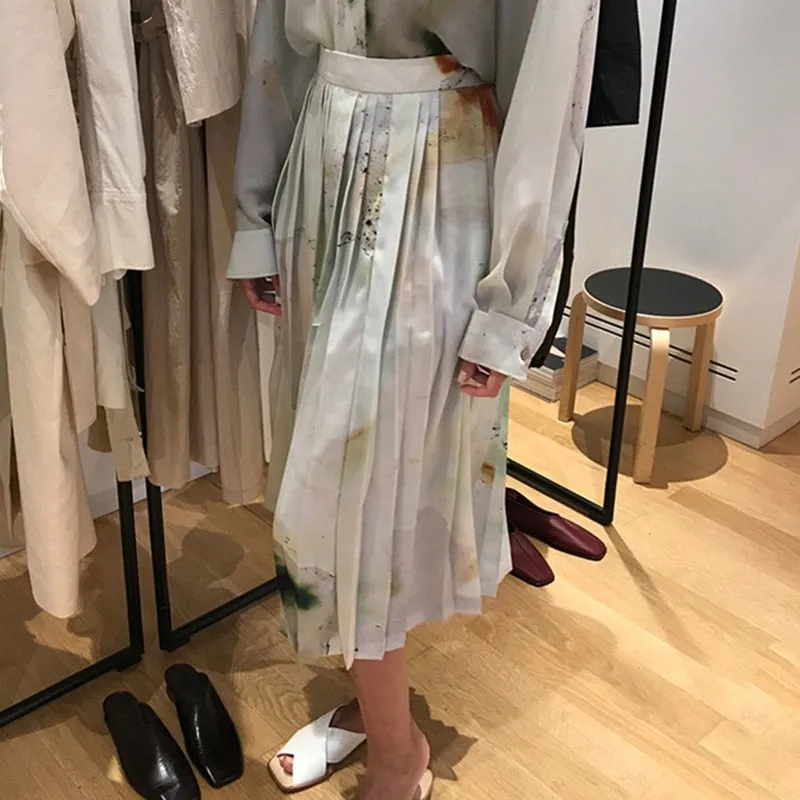 Elegant Pleated Women Skirts