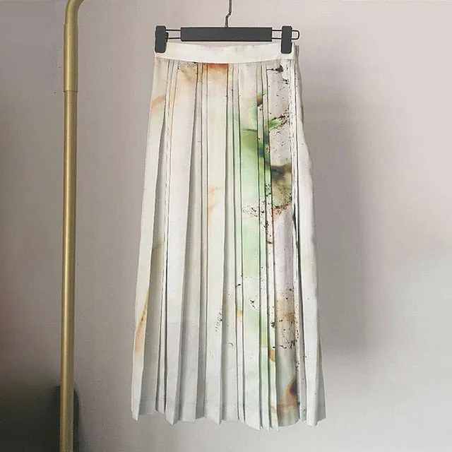 Elegant Pleated Women Skirts