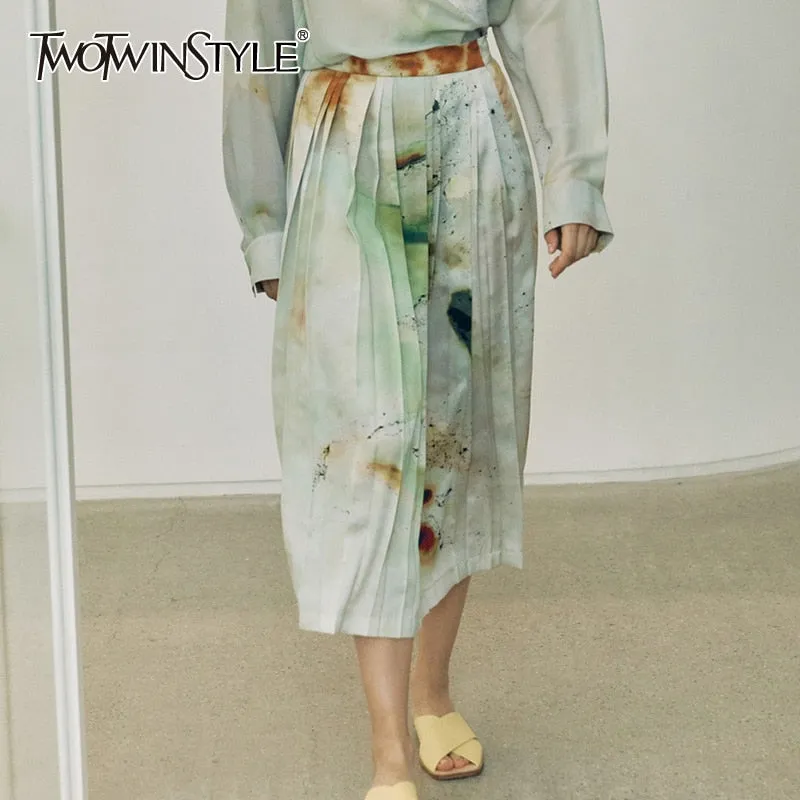 Elegant Pleated Women Skirts