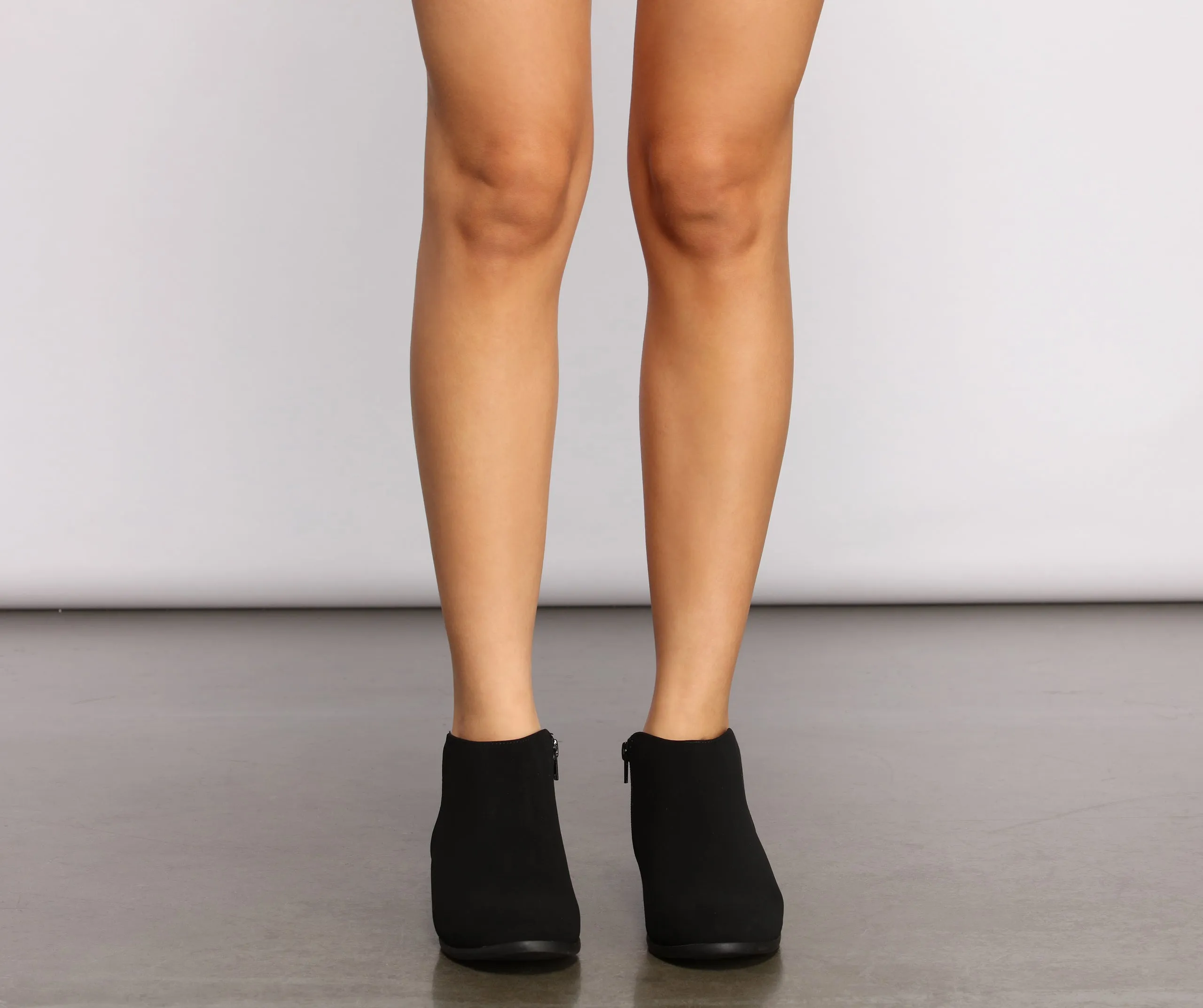 Fall Back on Basics Faux Nubuck Booties