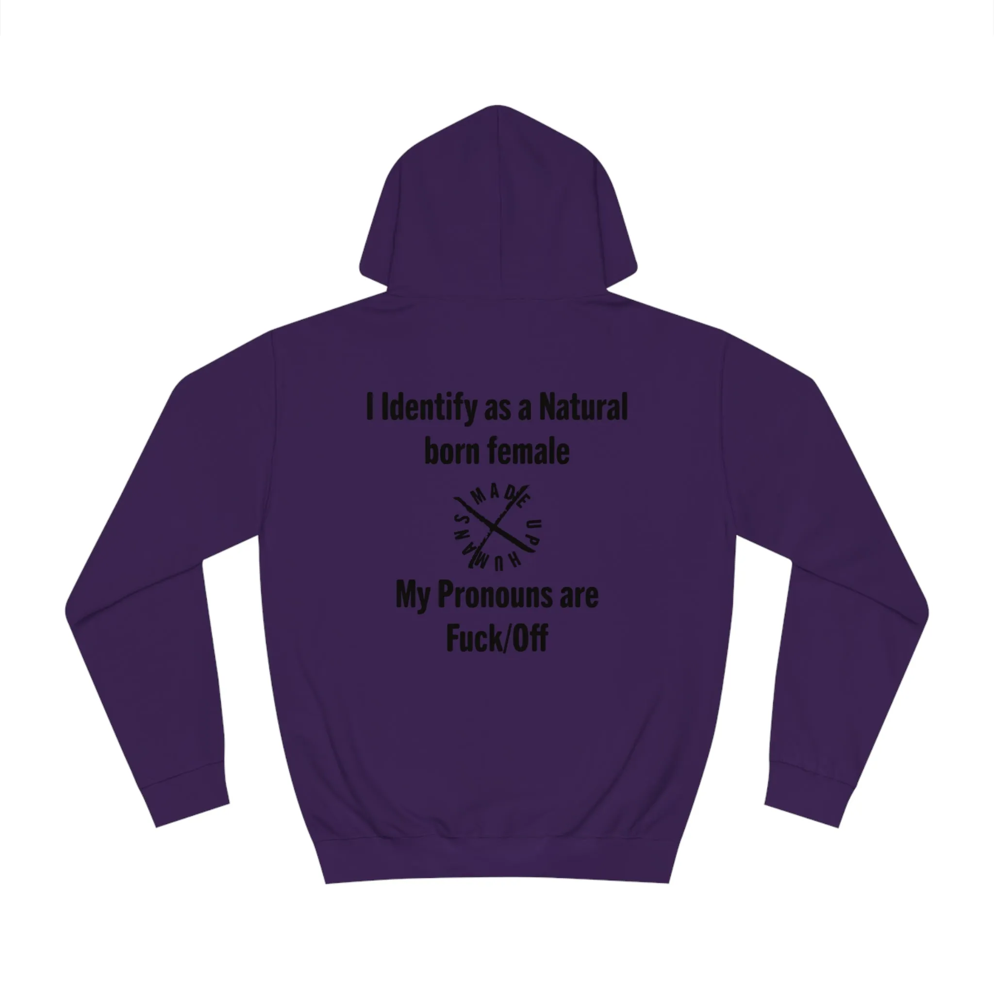 Female JB & Pro-Noun "Fuck/Off" Unisex College Hoodie