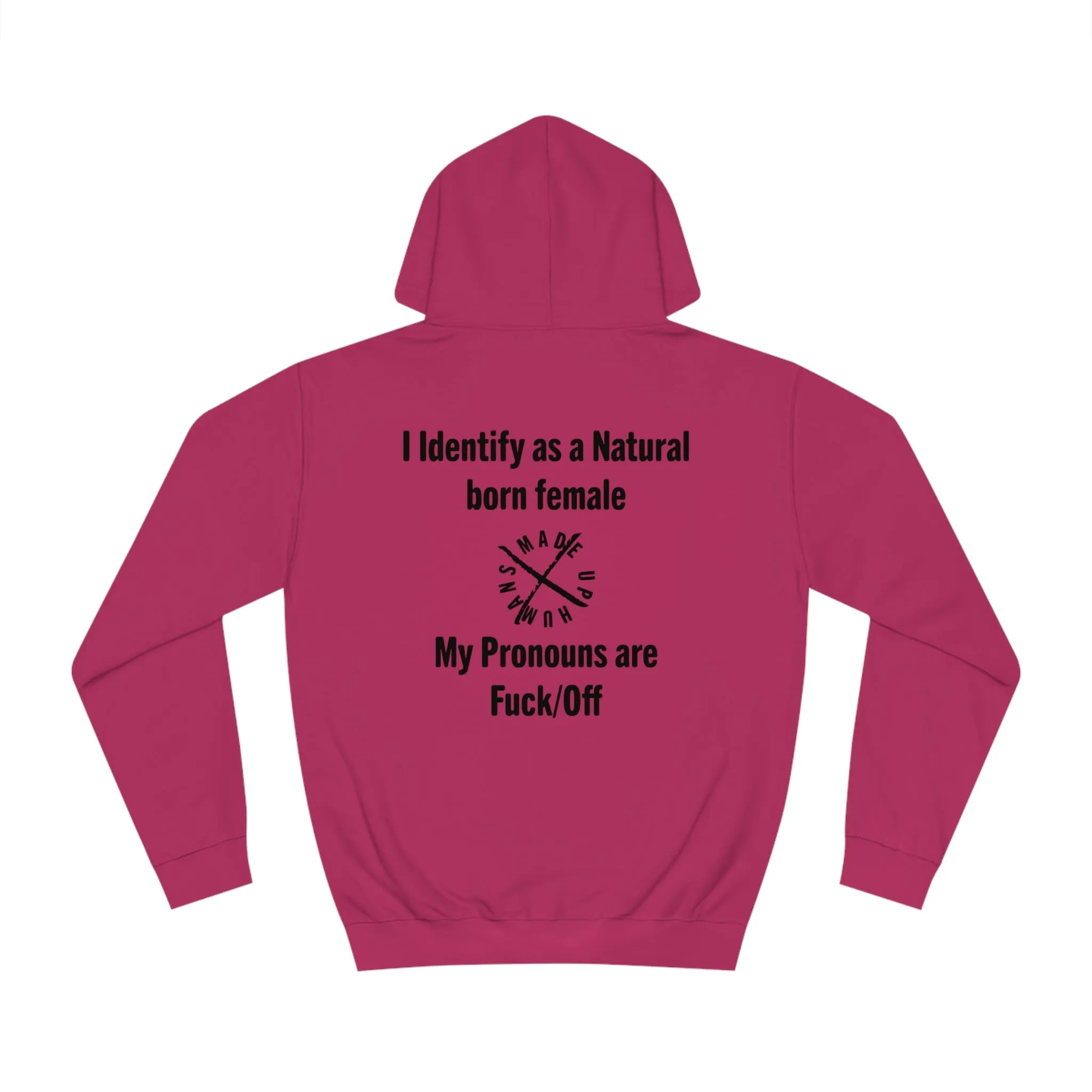 Female JB & Pro-Noun "Fuck/Off" Unisex College Hoodie