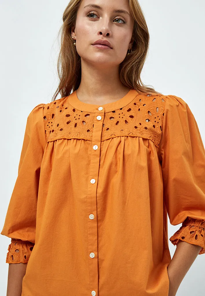 Francina Shirt - Peach Caramel