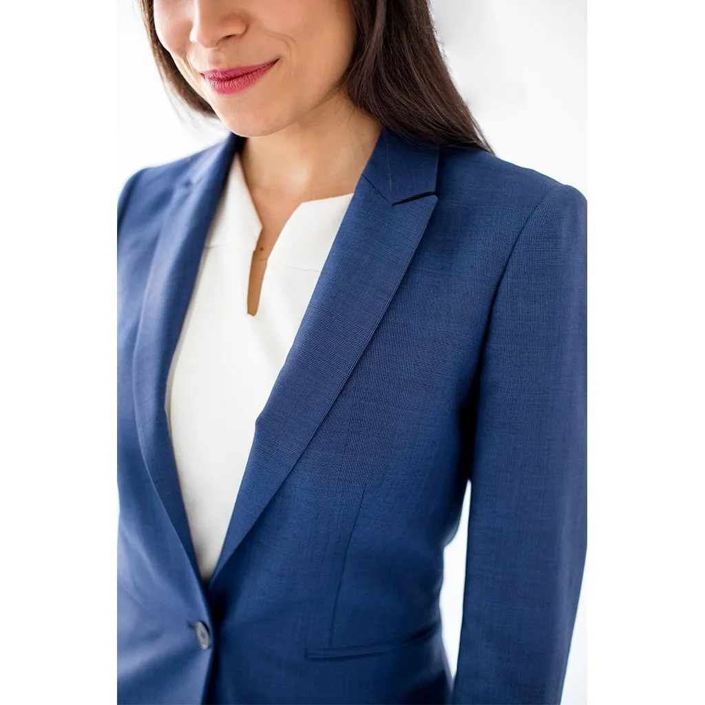 Geneva Luxe Fit Blazer, Royal Navy