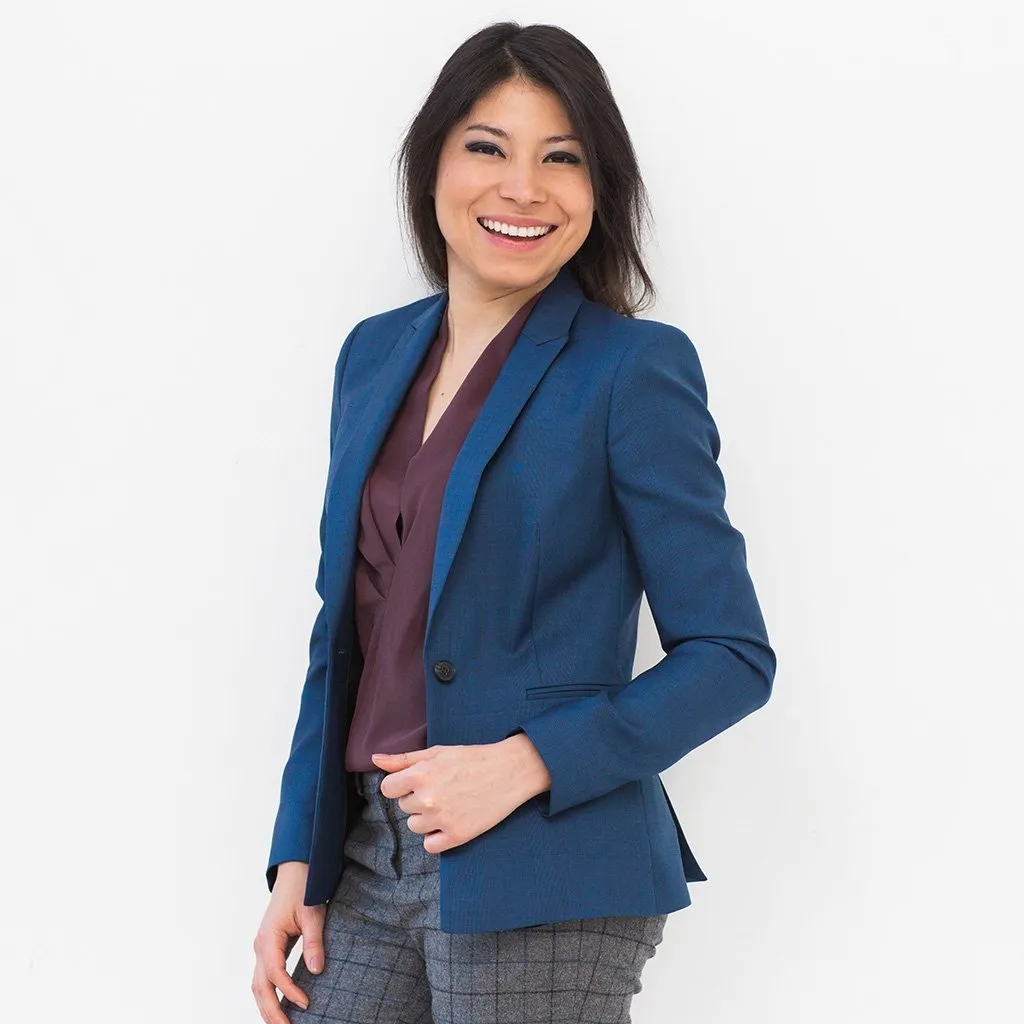 Geneva Luxe Fit Blazer, Royal Navy