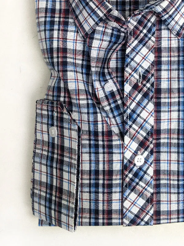 Grey Checks Formal Dress Shirt For Men AN MFS92