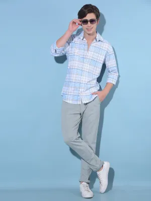 Grey Dobby Trousers