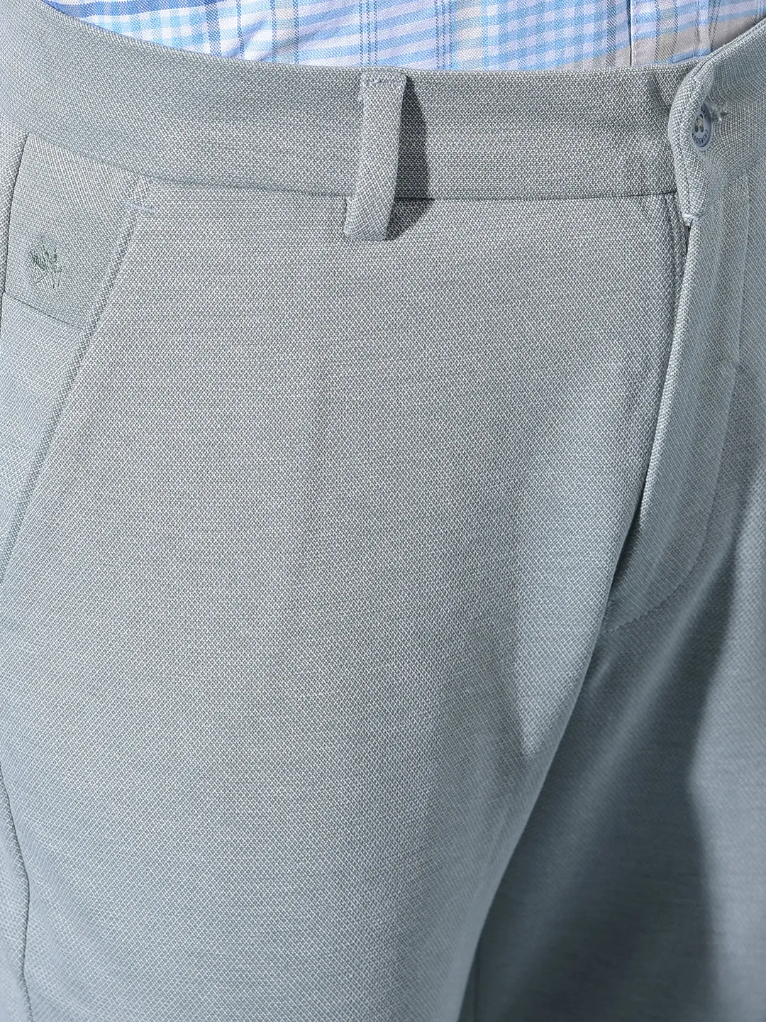 Grey Dobby Trousers