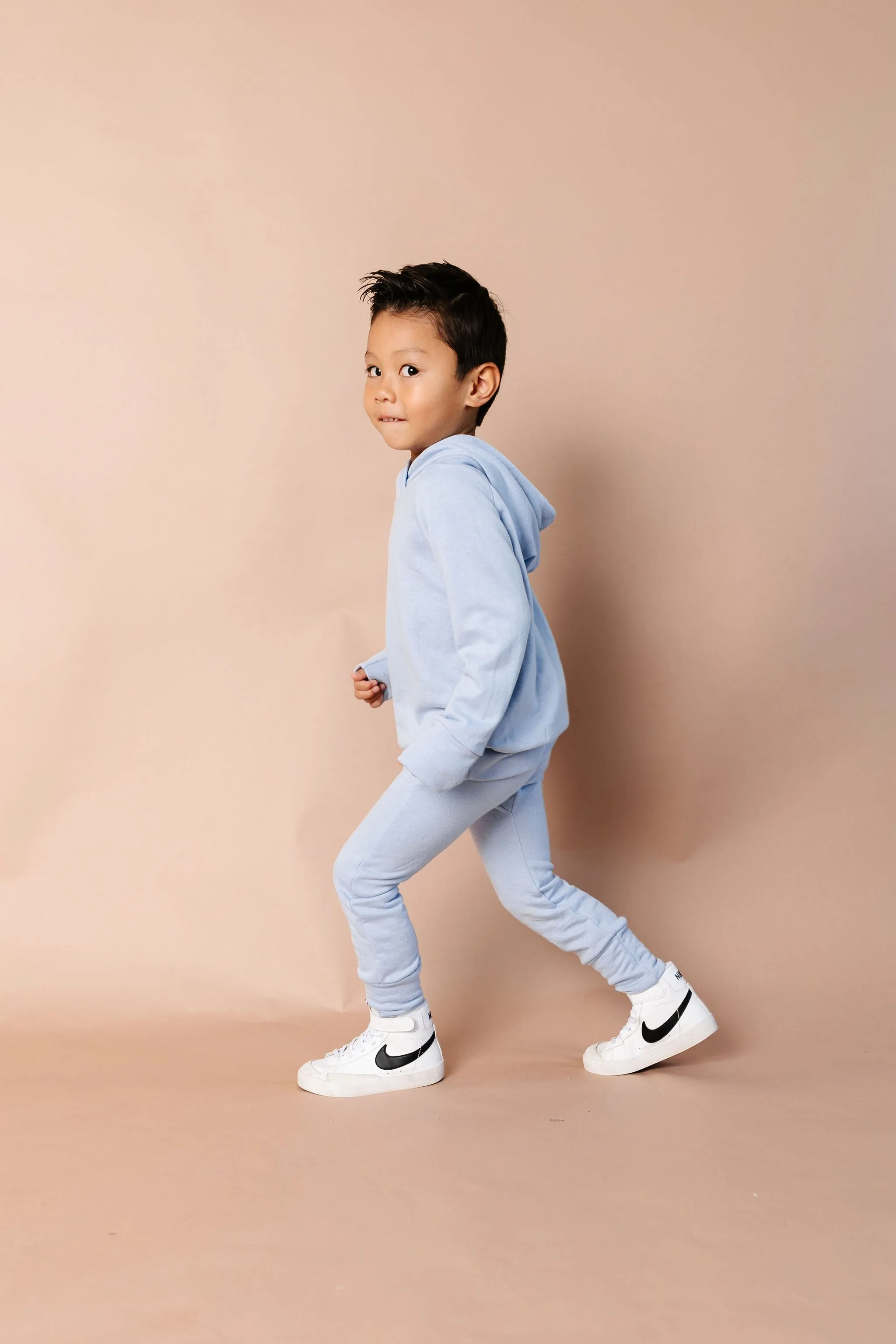 gusset pants CO - periwinkle