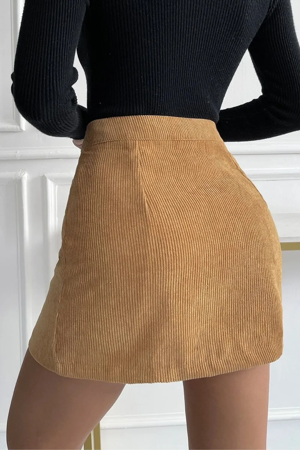 'Hermione' Corduroy High Rise Skirt (4 COLORS)