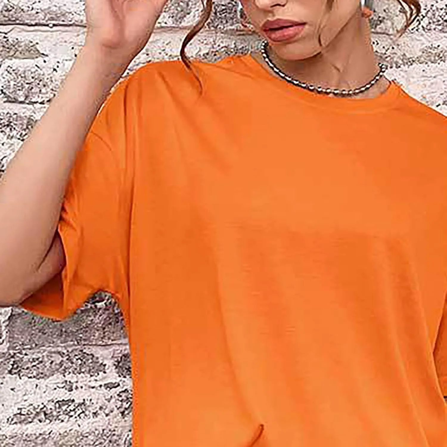 hlysgo Summer Mini Dress for Women Casual Loose Fit Short Sleeve Crew Neck T-Shirt Dresses Trendy Ladies Short Tunic Dress