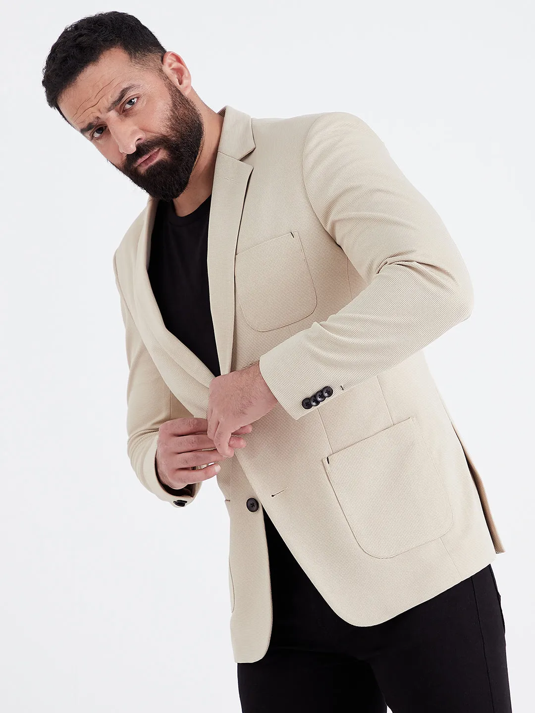 Ivory Mocha Blazer