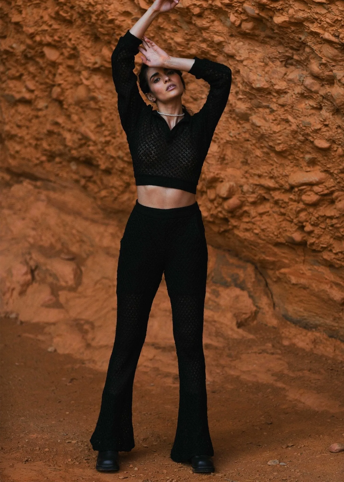 Jacquard Knitted Pants
