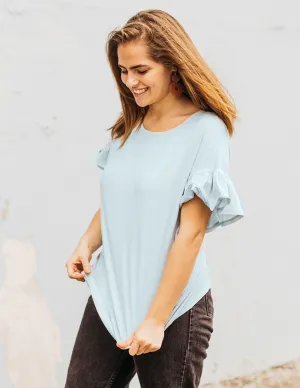 KARA relaxed top in Ballad Blue