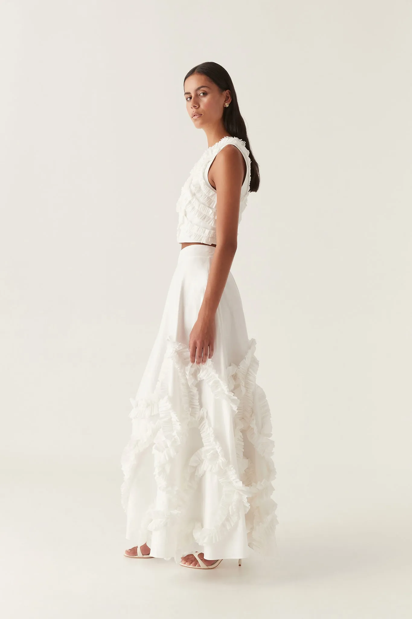 Kendra Frill Maxi Skirt