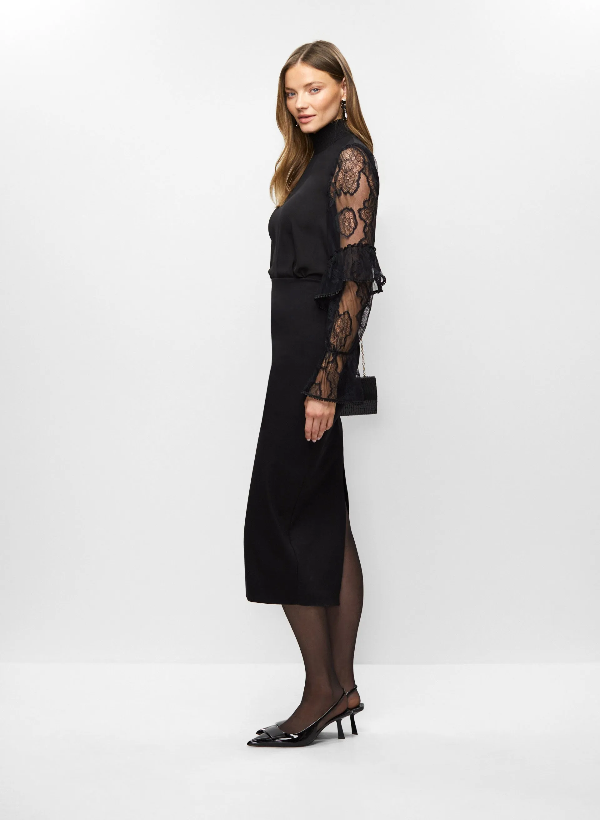 Lace Sleeve Blouse
