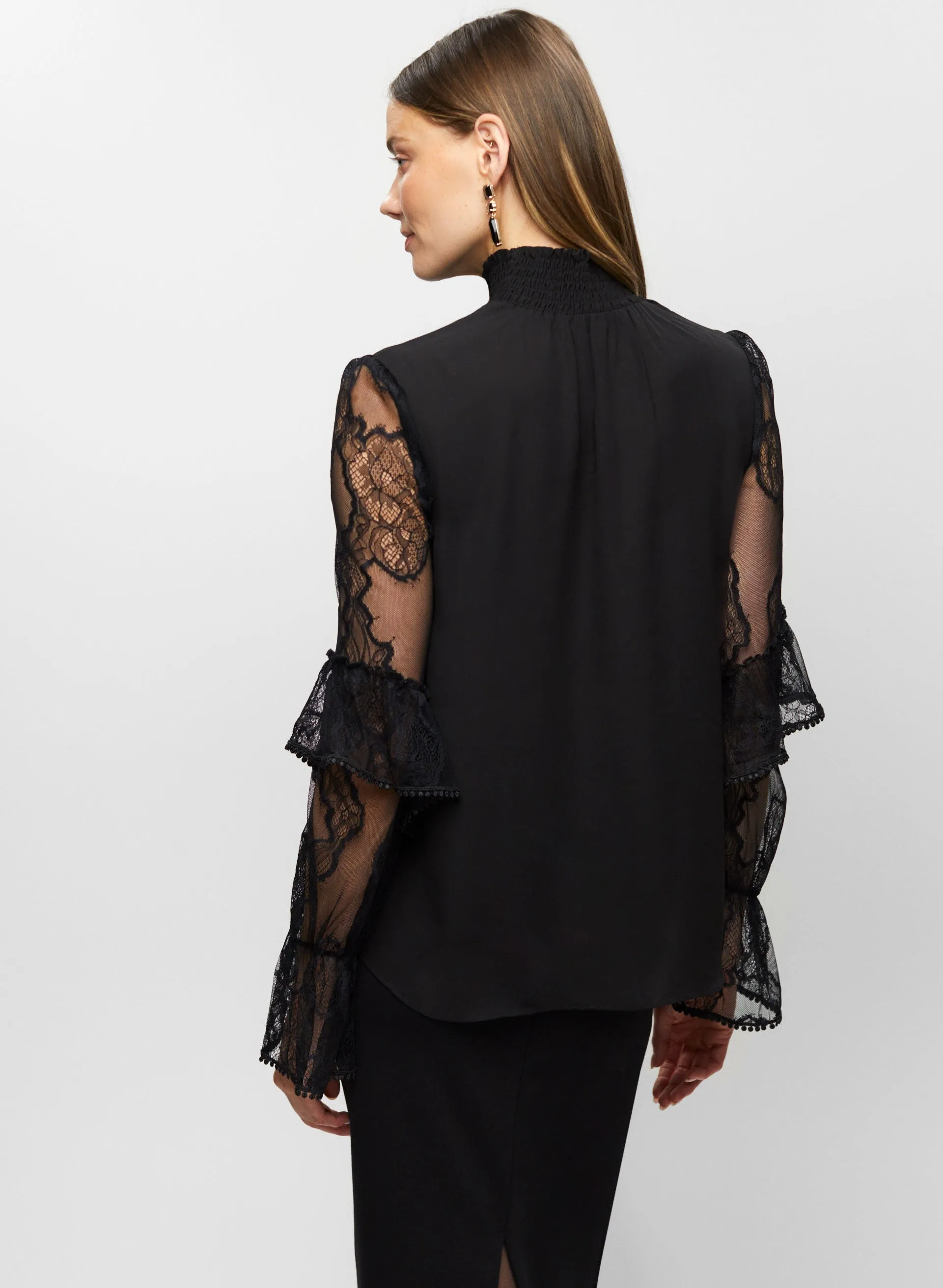 Lace Sleeve Blouse