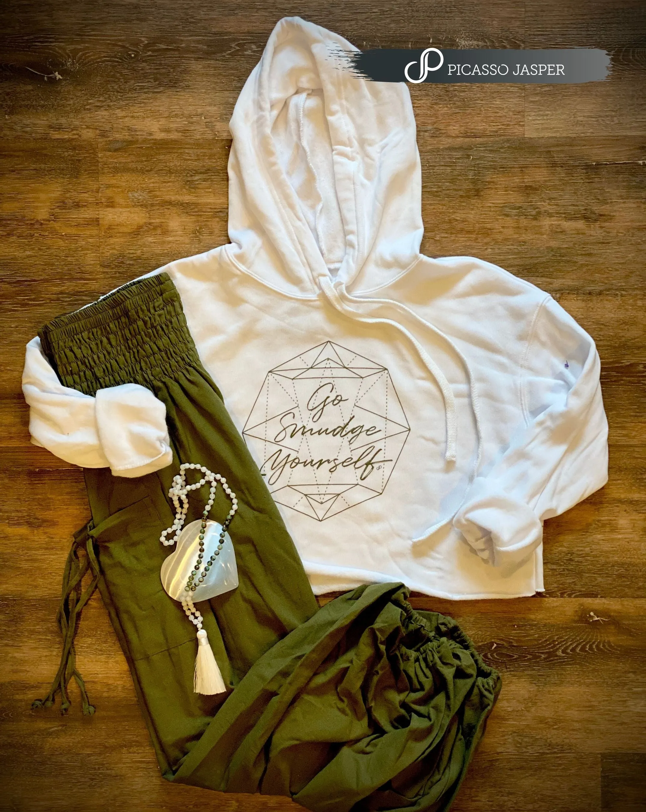 Last one! Go Smudge Yourself   Army Cotton Magic Pants   Crystal, Sweatshirt Bundle!