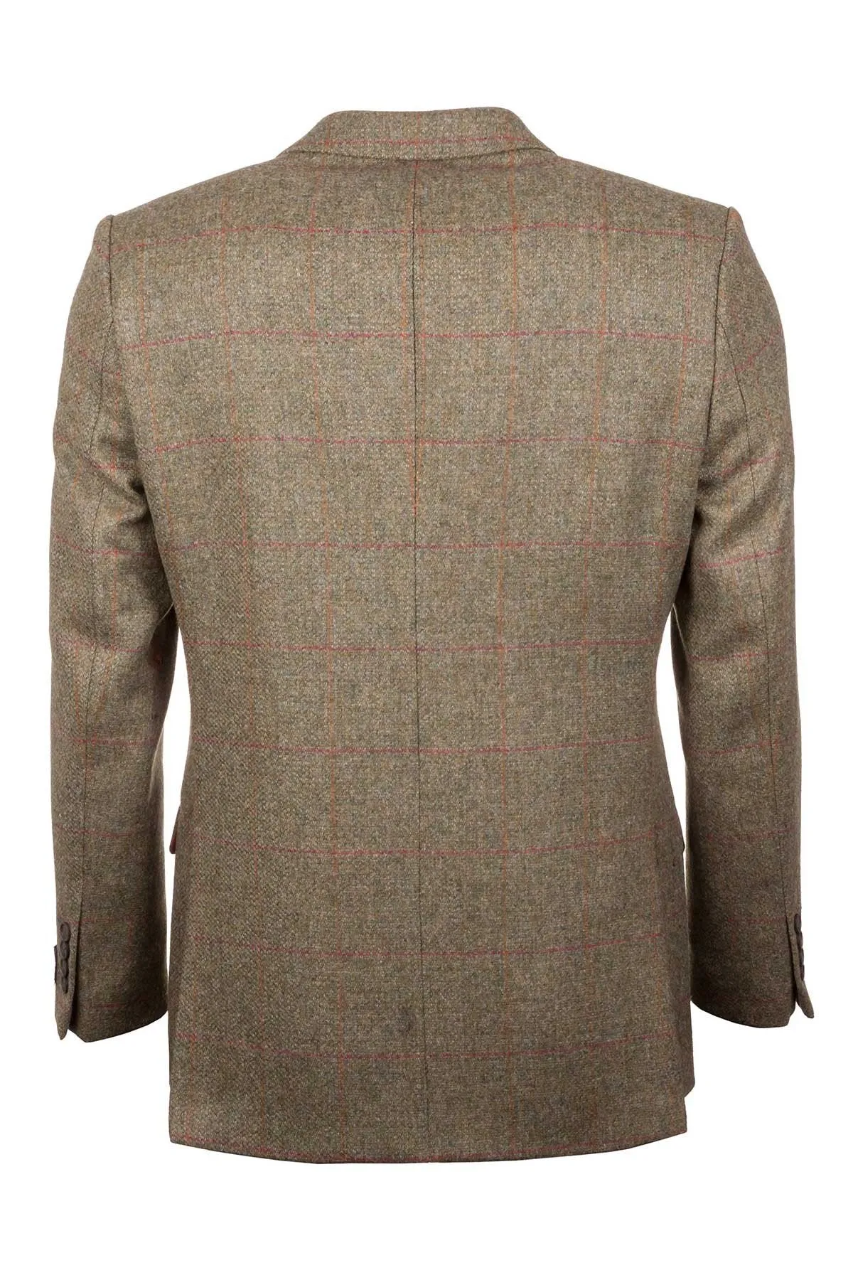 Men's Green Check Tweed Jacket - Lisset