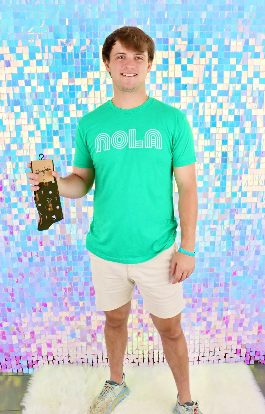Mono Nola Green And White Unisex Tee (S-XXL)