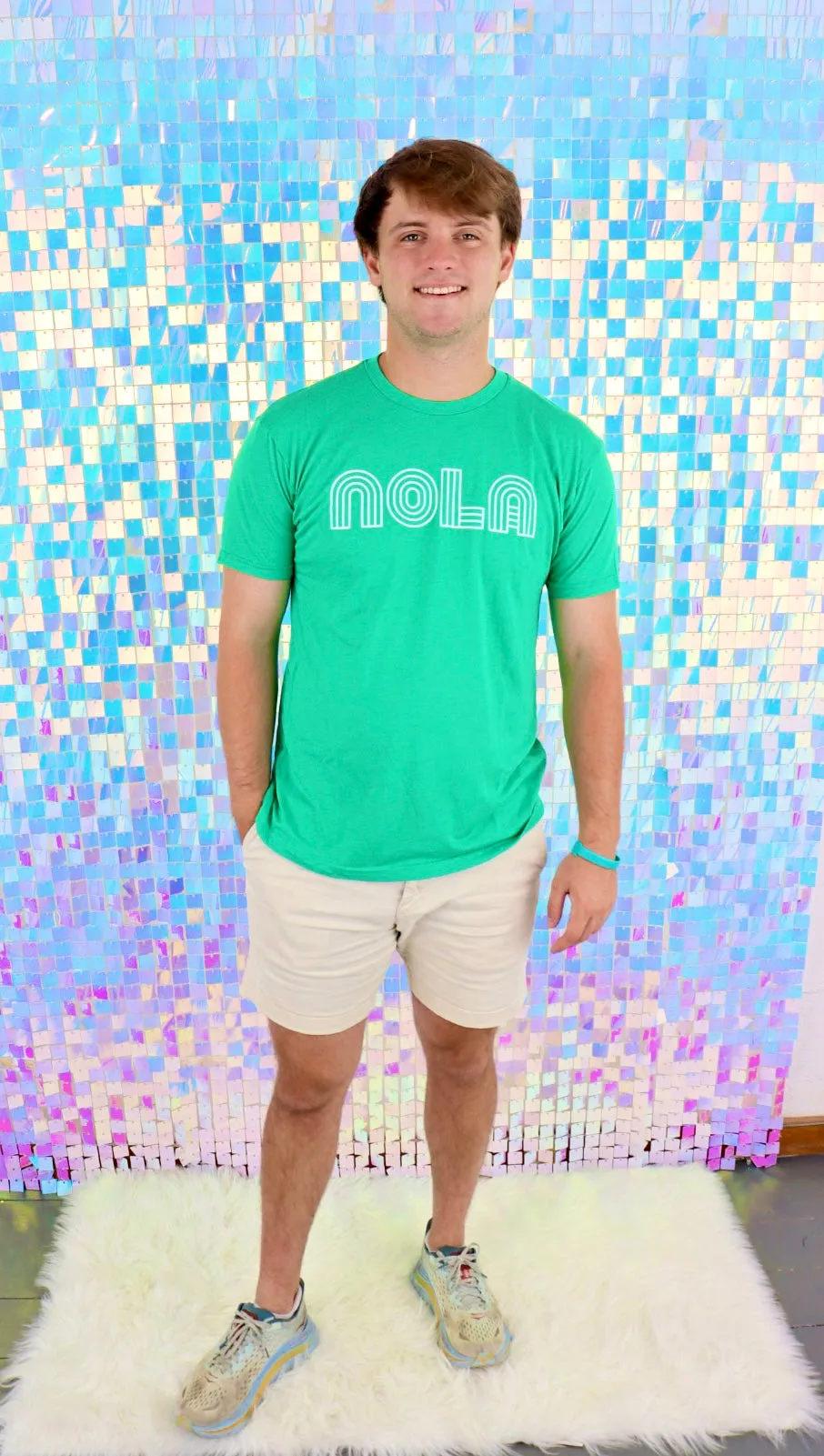Mono Nola Green And White Unisex Tee (S-XXL)
