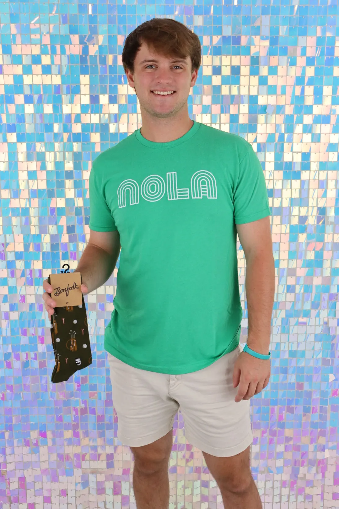 Mono Nola Green And White Unisex Tee (S-XXL)