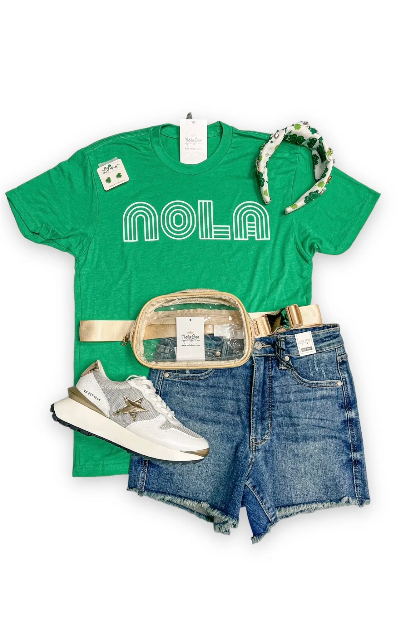 Mono Nola Green And White Unisex Tee (S-XXL)
