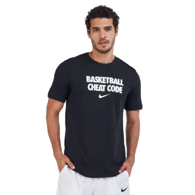 Nike Dri-Fit "Cheat Code" Men Basketball T-Shirt Black/White