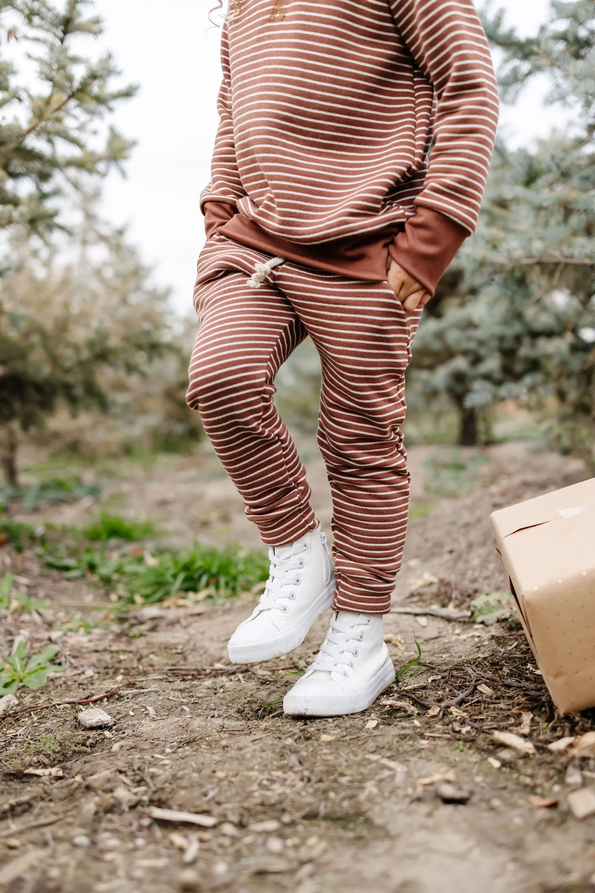 original jogger - acorn stripe