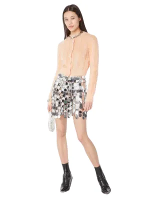 Paco Rabanne Mini Skirt Silver
