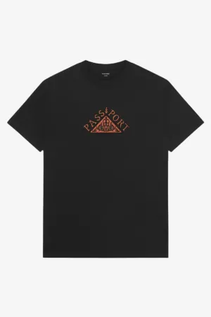 PASS~PORT MANUSCRIPT TEE - BLACK