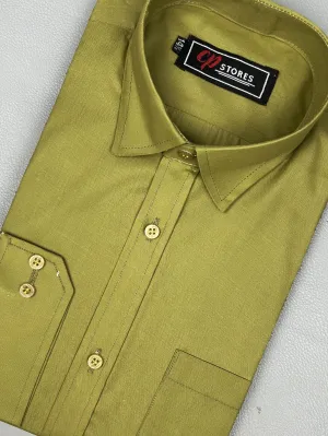 Plain Green Formal Dress Shirt For Men MFS170 Plain Green Formal Dress Shirt For Men MFS170